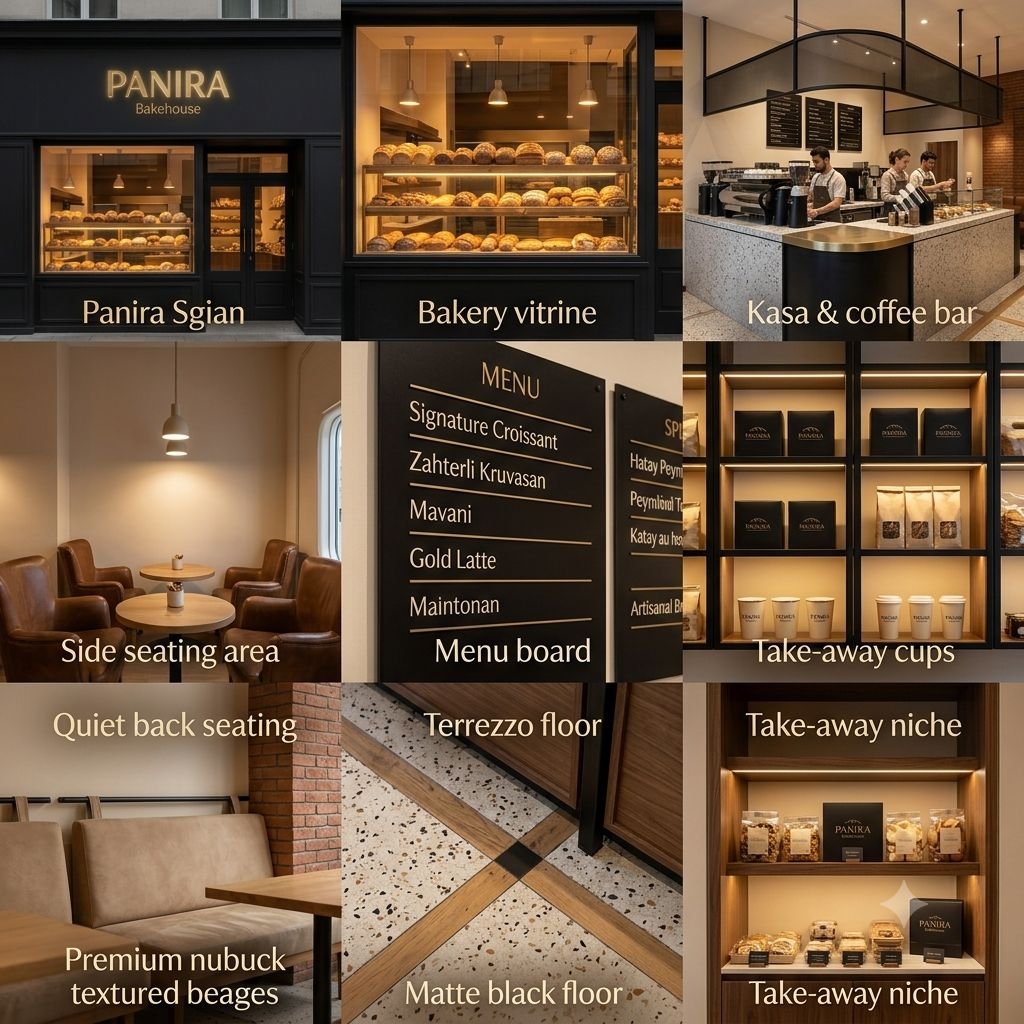 Panira bakery vitrini